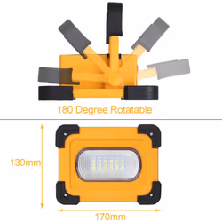 1500 Lumens 30W Rechargeable Led Floodlight Construction Site Floodlight Portable Led Flood Light With Usb Work Light