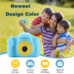 Kids Camera Children Digital Cameras Video Camcorder Toddler Camera For Kids Birthday Gifts,Blue