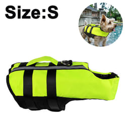 Portable Dog Lifejackets With Airbag,Inflatable Pet Dog Saver Life Jacket Swimming Vest, S