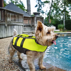 Portable Dog Lifejackets With Airbag,Inflatable Pet Dog Saver Life Jacket Swimming Vest, S