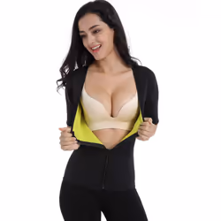 ValentinA Womens Hot Thermo Shaper T Shirt Neoprene Slimming Workout Sweat Body Sauna Suit Exercise Trainer for Weight Loss