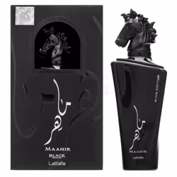 Lattafa Perfumes Maahir Black Edition for Unisex Eau de Parfum Spray 3.4 Ounce