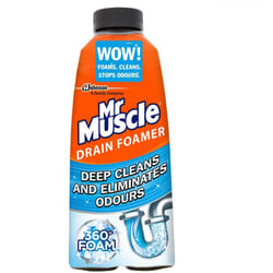Mr Muscle Kitchen and Bathroom Odour Eliminator Drain Foamer, 500 ml, Pack of 6