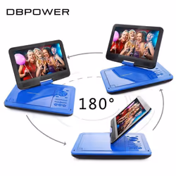 DBPOWERÂ® 10.5" Portable DVD Player, 4 Hour Rechargeable Battery, Swivel Screen