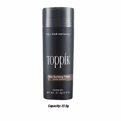 Toppik Hair Building Medium Brown Fibers 27.5g/0.97oz. - Black