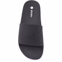 ) Sperry Freeboard Men's Black Slides - Black, 7 (Adults'