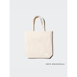 Uniqlo Japan Reusable Bag  Cotton - 01 OFF WHITE/M