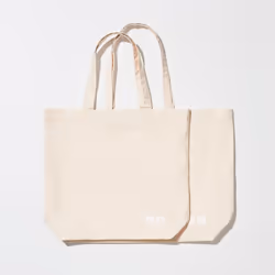 Uniqlo Japan Reusable Bag  Cotton - 01 OFF WHITE/M