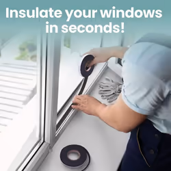 Windproof Self-Adhesive Weather Stripping Draught Excluder Door Window Sealing Strip Soundproof - Black 3cm-1 Roll