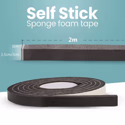 Windproof Self-Adhesive Weather Stripping Draught Excluder Door Window Sealing Strip Soundproof - Grey 3cm-1 Roll