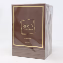 Qahwa Khamrah by Lattafa Eau De Parfum 3.4oz/100ml Spray New With Box