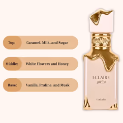 Lattafa Eclaire EDP Spray 100ML (3.4 OZ) Long Lasting & Enchanting Fragrance For Women.