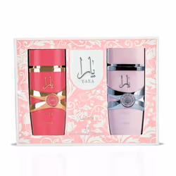 Lattafa 2 Piece Gift Set (Yara EDP 3.4 Fl Oz + Yara Candy EDP 3.4 Fl Oz)