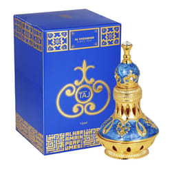 Al Haramain Taj 0.4 oz Concentrated Perfume Oil for Unisex - Arabian Perfume for Women and Men - Long Lasting Fragrance - Arabic Perfume