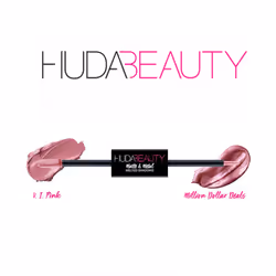 Huda Beauty Matte & Metal Eyeshadows V.I.Pink & Million Dollar Deals