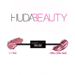 Huda Beauty Matte & Metal Eyeshadows V.I.Pink & Million Dollar Deals