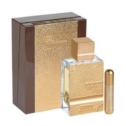 Al Haramain Amber Oud Gold 999.9 - Dubai Edition - Arabian Perfume for Women - Long Lasting Fragrance - Arabic Perfume - Extrait De Parfum - 3.33 oz E