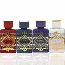 Lattafa Perfumes Bade'e Al Oud for Unisex 4 Piece Eau de Parfum Gift Set (Oud for Glory + Sublime + Amethyst + Honor & Glory) ...