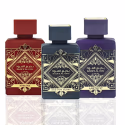Lattafa Perfumes Bade'e Al Oud for Unisex 3 Piece Eau de Parfum Gift Set (Oud For Glory + Amethyst + Sublime) 3.4 Ounce/100 m ...