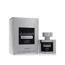 Lattafa Confidential Platinum Eau De Parfum Spray (Unisex) By Lattafa