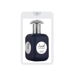 Lattafa Al Ameed Silver Eau De Parfum Spray for Unisex  20ml/0.67 Oz