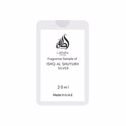 Lattafa Perfumes Ishq Al Shuyukh Silver for Unisex Eau de Parfum Trial Size Spray  20ml/0.67 Ounce