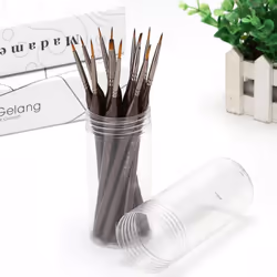 Professional 12pcs Micro Fine Detail Paint Brush Set Nylon Hair Miniature Hook Line Pen Oil Painting Acrylic Tiny Hand-Painted Art Brushes
