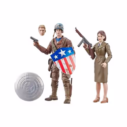 Hasbro MARVEL LEGENDS SERIES 6" [CAPTAIN AMERICA & PEGGY CARTER] Action Figure