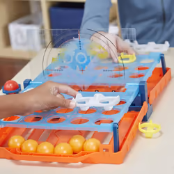 Hasbro Battleship Shots Game Strategy Ball Bouncing 2 Player Fun Family Toy
