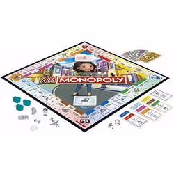 Official Monopoly Board Game Ms Mme - Hasbro  Women Make more then Men