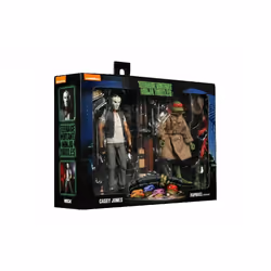 NECA Teenage Mutant Ninja Turtles Casey Jones and Raphael 7 Inch Scale Action Figure 2 Pack