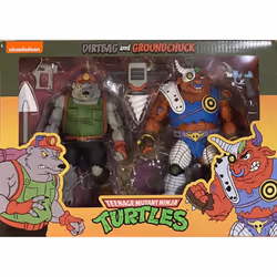 Teenage Mutant Ninja Turtles Dirtbag and Groundchuck 2x Action Figures