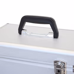 Oypla 35 x 12" LP Vinyl Record Box Hard DJ Flight Case Aluminium