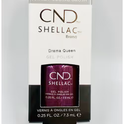 CND SHELLAC BRAND GEL NAIL POLISH DRAMA QUEEN 7.3ML