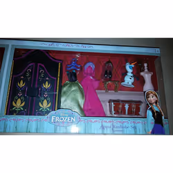 Disney Frozen Anna Mini Doll Wardrobe Play Set 5 1/2" Doll With Olaf