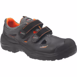 Ejendals JALAS 3408A MONZA SPORT, Male, Adult, Fashion sneakers, Black, Orange, Monochromatic, Hook-and-loop closure