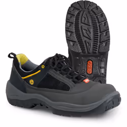 Ejendals JALAS 3110, Male, Adult, Safety boots, Black, Grey, Yellow, Drawstring closure, Polyurethane (PU), Rubber