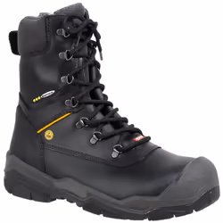 Ejendals Offroad, Boots, Male, Adult, Black, Grey, Yellow, Monochromatic, Lace-up closure, Zipper