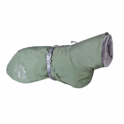 Hurtta Extreme Warmer Eco, Dog, Raincoat, Green, Polyester, Medium (11 - 25kg), Monochromatic