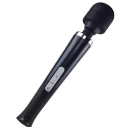 Huge Magic Wand Vibrators for Women, USB Charge Big AV Stick G Spot Massager Clitoris Stimulator - black