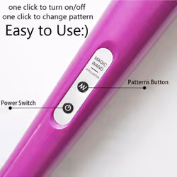 Huge Magic Wand Vibrators for Women, USB Charge Big AV Stick G Spot Massager Clitoris Stimulator - white