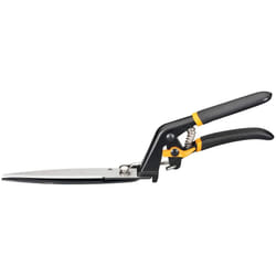 Fiskars Solid Grass Shears GS21, Soft-Touch Handle, Length 31cm, Steel Blade/Plastic Handle, Black/Orange, 1026826