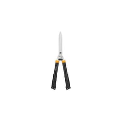 Fiskars Solid Hedge Shears HS21, Bush and Hedge Trimming, Length 59cm, Hardened Steel Blade/Soft-Touch Grip Plastic Handle, Black/Orange, 1026827