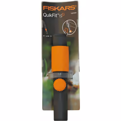 Original Fiskars Universal Adapter for the Use of All Garden Tool Heads to Combine a QuikFit Handle with Tool Heads from Other Manufacturers, Length: