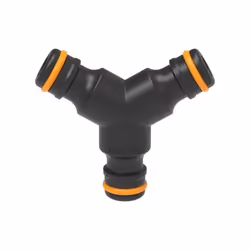 Fiskars 1027070, Hose connector, Polypropylene (PP), Rubber, Black, Orange
