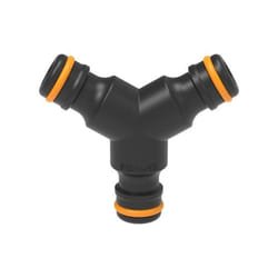 Fiskars 1027070 water hose fitting Hose connector Polypropylene (PP), Rubber Black, Orange 1 pc(s)