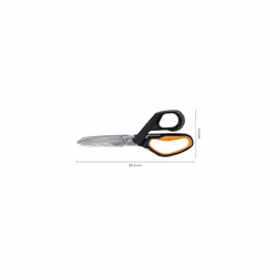 Fiskars PowerArc Heavy-Duty Scissors, Up to 30% More Power, Length 21cm, Durable Stainless Steel Blade/Plastic Handles, Black/Orange, 1027204 - Additional view 6