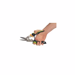 PowerGear Aviation Snip Right Cut, 40% More Power, Length 24,7cm, Heat-Treated Steel Blade/Plastic Handle, Black/Green/Orange, 1027208