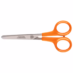 Fiskars 1005154, Straight cut, Single, Orange, Stainless steel, Ambidextrous, Straight handle