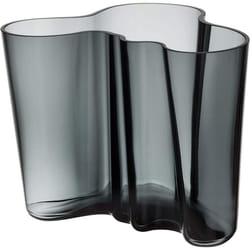 Iittala, 1020905, Alvar Aalto vases, Glass, Grey, 19 x 20 x 16 cm